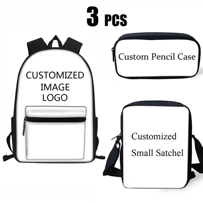 Customized Your Image 3D Print School Bags for Girls Multifunction School Backpacks for Teen Boys Laptop Bagpacks Kids Book Bag