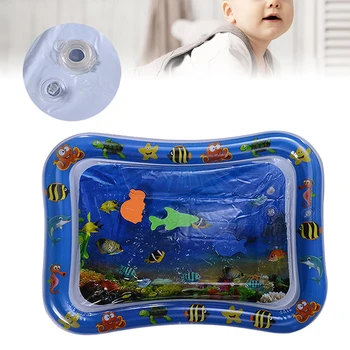 

Baby Kids Water Play Mat Inflatable Cushion Infant Tummy Time Playmat Toddler For Baby Fun Activity Play Center