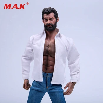 

In stock 1/6 scale toys man male boy clothing classic Wolverine white shirt clothes for 12" male doll figure toys accessories