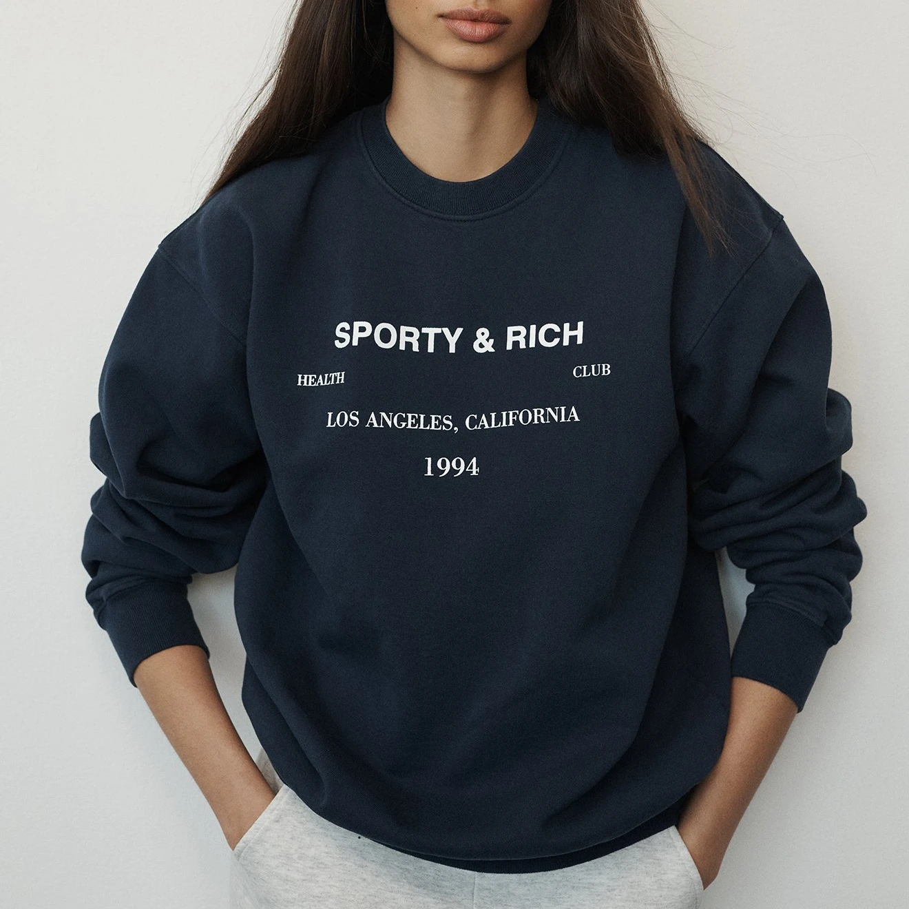 Sudadera con capucha para mujer, suéter gruesa de dos colores, 100% algodón, para Club de salud|Sudaderas con capucha sudaderas| - AliExpress