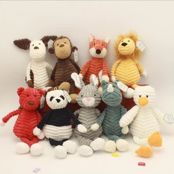 

New Baby Elephant Lion Fox Rabbit Pig Panda Duck Monkey Soft Stuffed Toys Cute Torest Animal Plush Toy For Kids