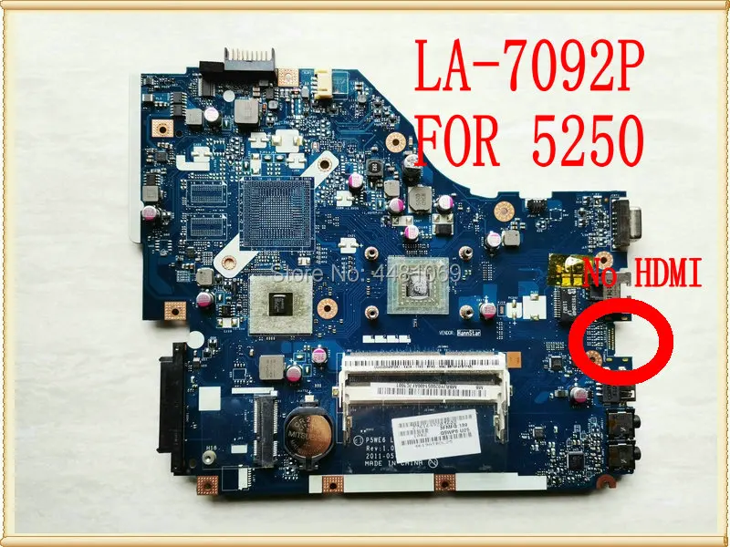 P5WE6 LA 7092P Mainboard Laptop Motherboard para