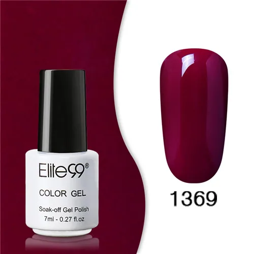 Elite99 неоновый гель для лака для ногтей набор в цветах радуги УФ 7 мл гель для дизайна ногтей набор для маникюра гель лак верхнее покрытие - Цвет: 1369