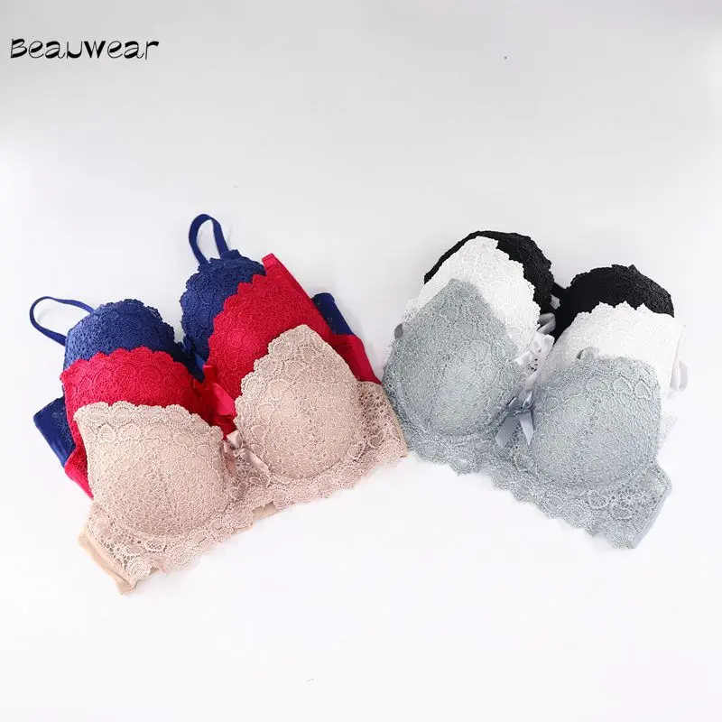 

Beauwear Female Lingerie Sexy Sostenes Mujer Push Up Floral Bra Tops Comfortable Body for Women Lace Soutien Gorge Underwear bh