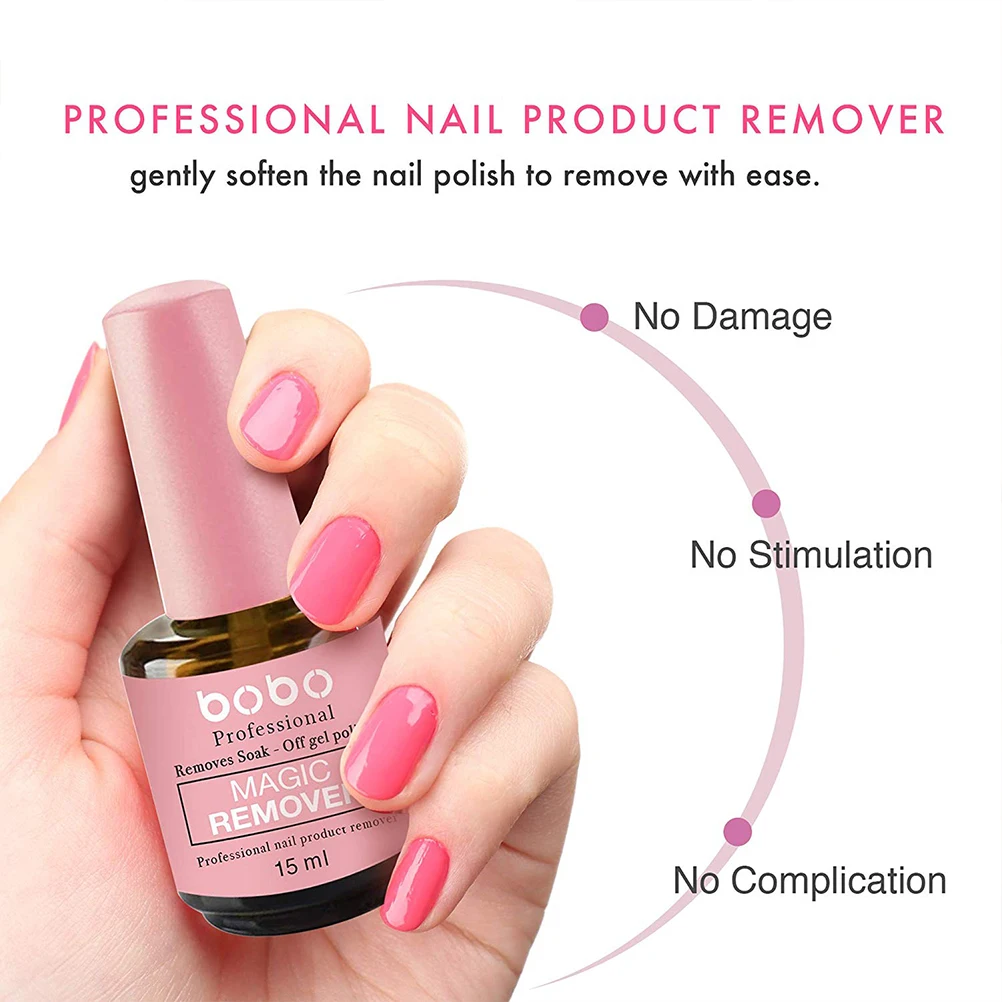 15ml Nail Polish Remover For Manicure Gel Polish Remover Cleaner Polish Gel Cleanser UV Gel Nail Art Polish Remover