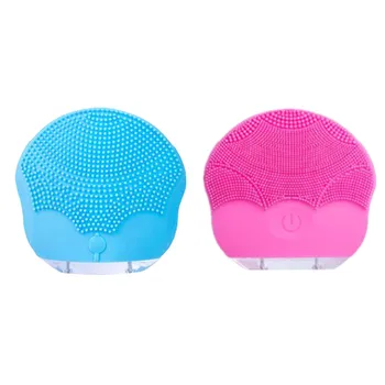 

Class 7 Waterproof Sonic Electric Cleansing Instrument Portable Silicone Wash Face Brush Facial Cleaning Device Beauty Tools