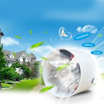

2800R/Min Duct Booster Vent Fan Metal 220V 20W 4 Inch Inline Ducting Fan Exhaust Ventilation Duct Fan Accessories