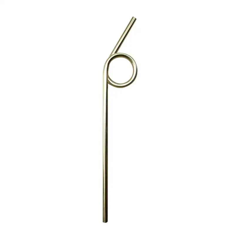 J Stainless Steel Drinking Straw Reusable Portable Beverage Coffee Straw And Cleaning Brush,Unbreakable Juice Tumbler Drink Cup - Цвет: J