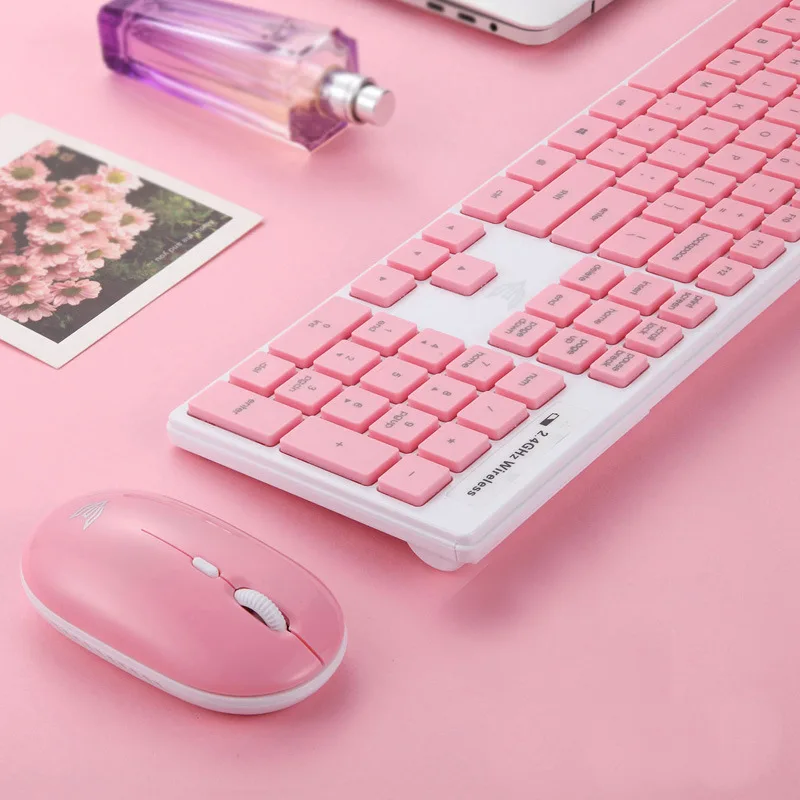 

Power E Family T2000 Wireless Keyboard And Mouse Set Desktop Laptop Computer Mouse And Keyboard Thin Game Office