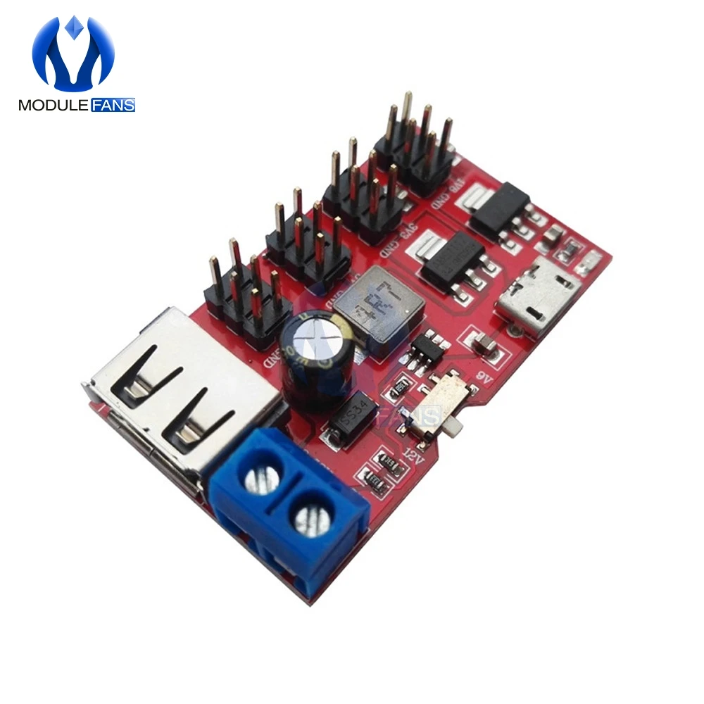 

USB Power Breakout DC to DC Power Module Micro USB 5V to 1.8V/3.3V/5V/9V/12V