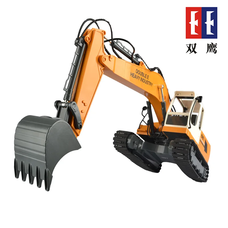 

Double e Engineering Vehicle Excavator Three-in-One Electric Remote Control Model Excavator Toy Drilling Machine Toy
