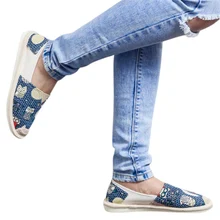 Женская дышащая парусиновая обувь тонкие туфли на толстой подошве на плоской подошве повседневная спортивная прогулочная обувь г. Новые Креативные#2L25