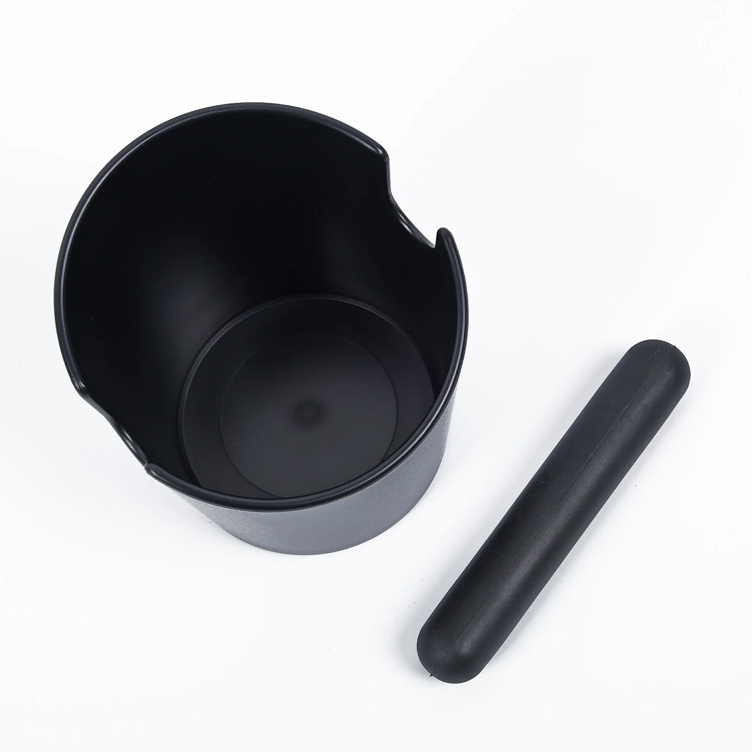 

1xCoffee Knock Box W/ Handle Slag Buckets Espresso Grinds Tamper Waste Non-slip