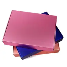 100 шт./лот высокое качество гофрированный картон почтовая коробка коробки одежда крафт печать дизайн