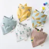 New 5 Pieces/Lot Baby Bib Newborn Feeding Burp Cloth Cotton Kids Triangle Scarf Teething Saliva Towel Soft Bandana Bibs 2