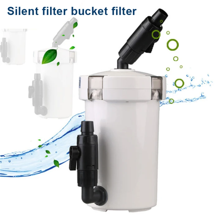 Hot Aquarium External Filter Canister Table Top Fish Tank Energy Saving Adjustable Flow Valve XJS789