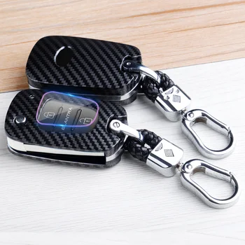 

ABS Touch Folding Car Key case Shell For Kia RIO K2 K5 ceed For Hyundai i20 i30 i35 iX20 iX35 Solaris Verna elantra Auto Part
