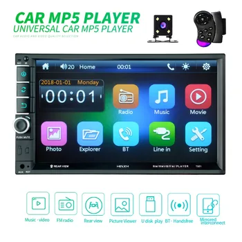 

Car Radio 7" Touch In Dash Auto audio Player MP5 Autoradio Bluetooth Rear View Camera Remote Control