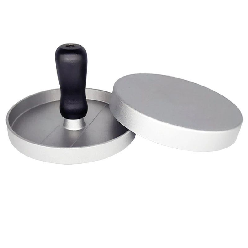 Hamburger Press Round Shape Aluminum Alloy 11.9cm Hamburger Meat Beef Grill Burger Press Patty Maker Mold Meat Tools