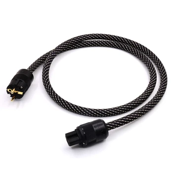 

5N pure copper Schuko Power Cable Gold plated Schuko & IEC plugs Power Chord mains cable