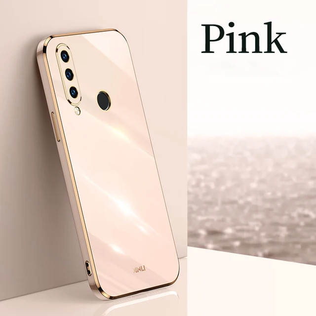 Square Plating Back Cover Case for Huawei P30 Lite Nova 4E Honor 20 S Russia Soft Silicone Mobile Phone Funda P 30 Honor20 20S Pink no Holder