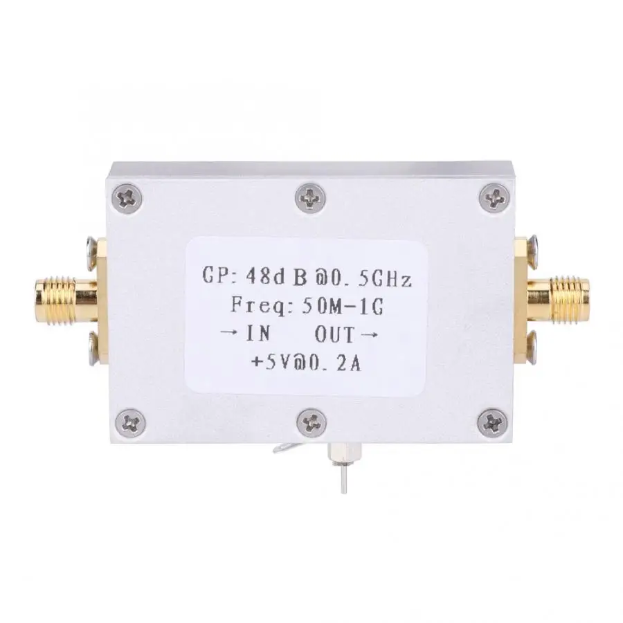 Amplifier Low Noise LNA High Gain 48dB 50M-1G Electric Components Radio Communication Accessories electric meter
