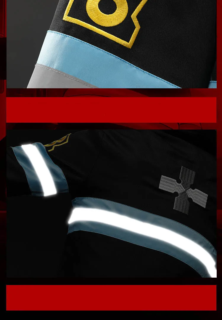Аниме Enn No Shouboutai Fire Force Cotumes специальная команда 8 Shinra Kusakabe пожарная форма полный комплект пальто брюки