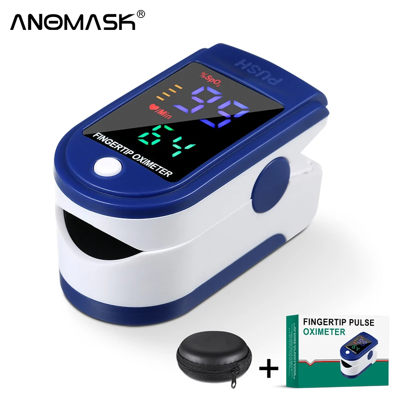 Portable Pulse Oximeter finger oximetro Blood Oxygen SpO2 Monitor LED Finger Sleep-monitoring Heart Beat Saturation +Storage Bag |