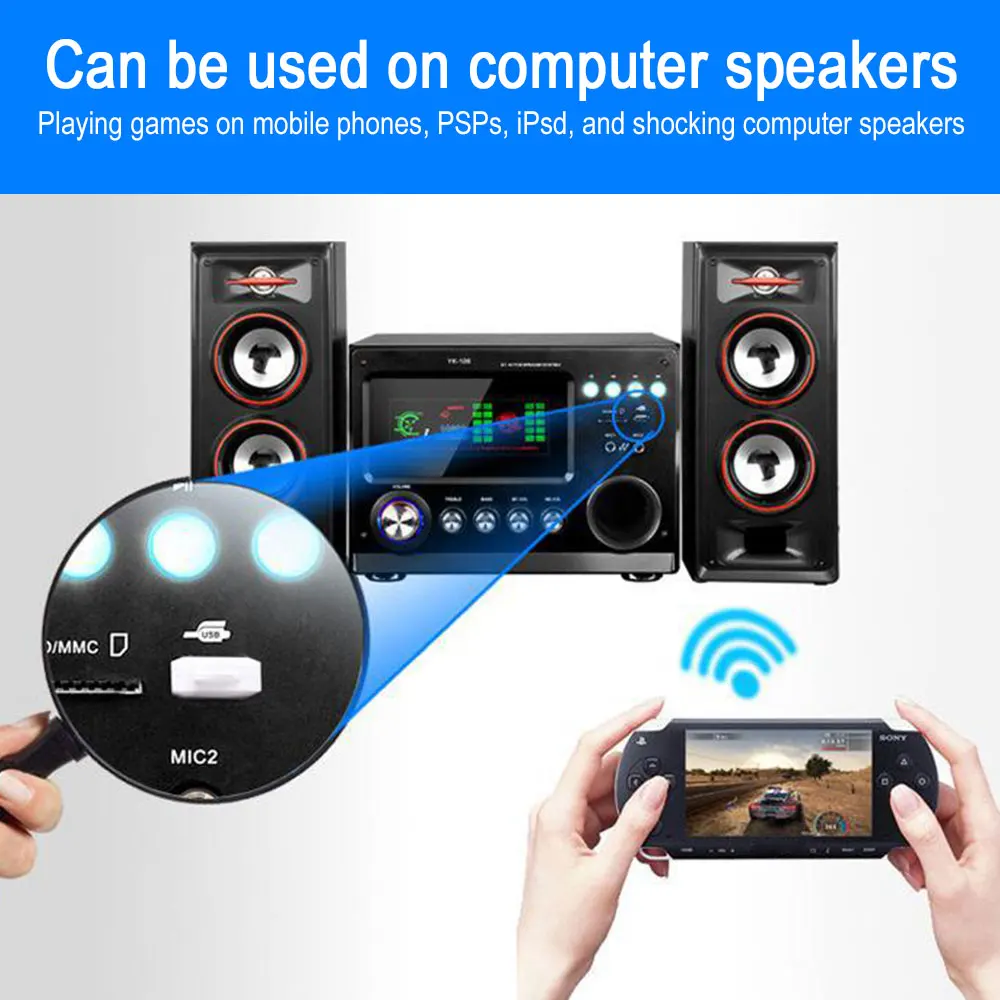 VEHEMO USB Bluetooth 5,0 передатчик автомобильный комплект громкой связи Музыка Аудио приемник адаптер авто Bluetooth AUX для динамика наушников