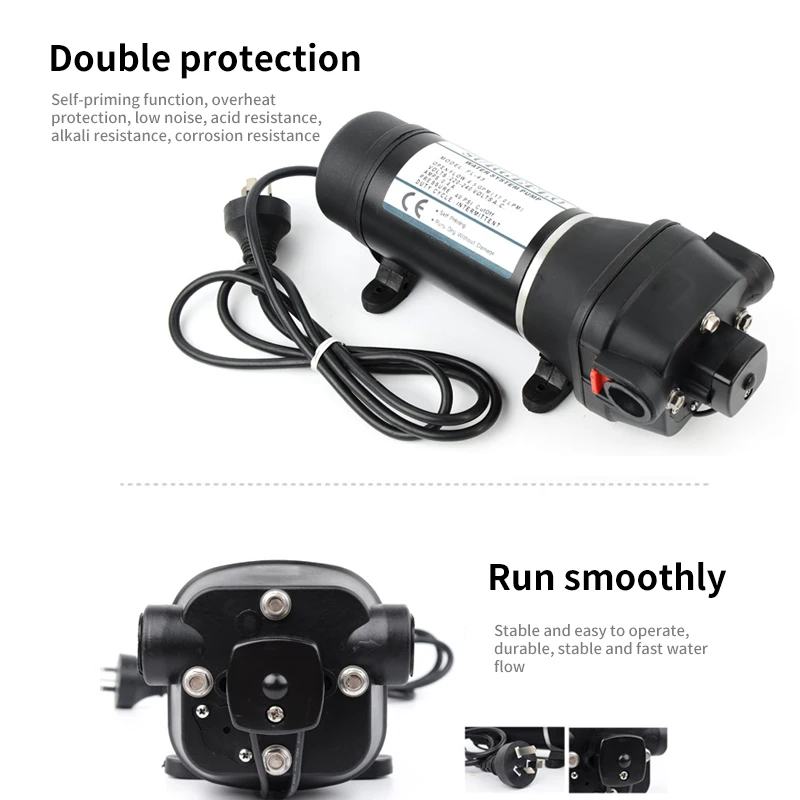 RV яхта специальный насос 12V 24V DC электрический мембранный самовсасывающий душ всасывающий насос