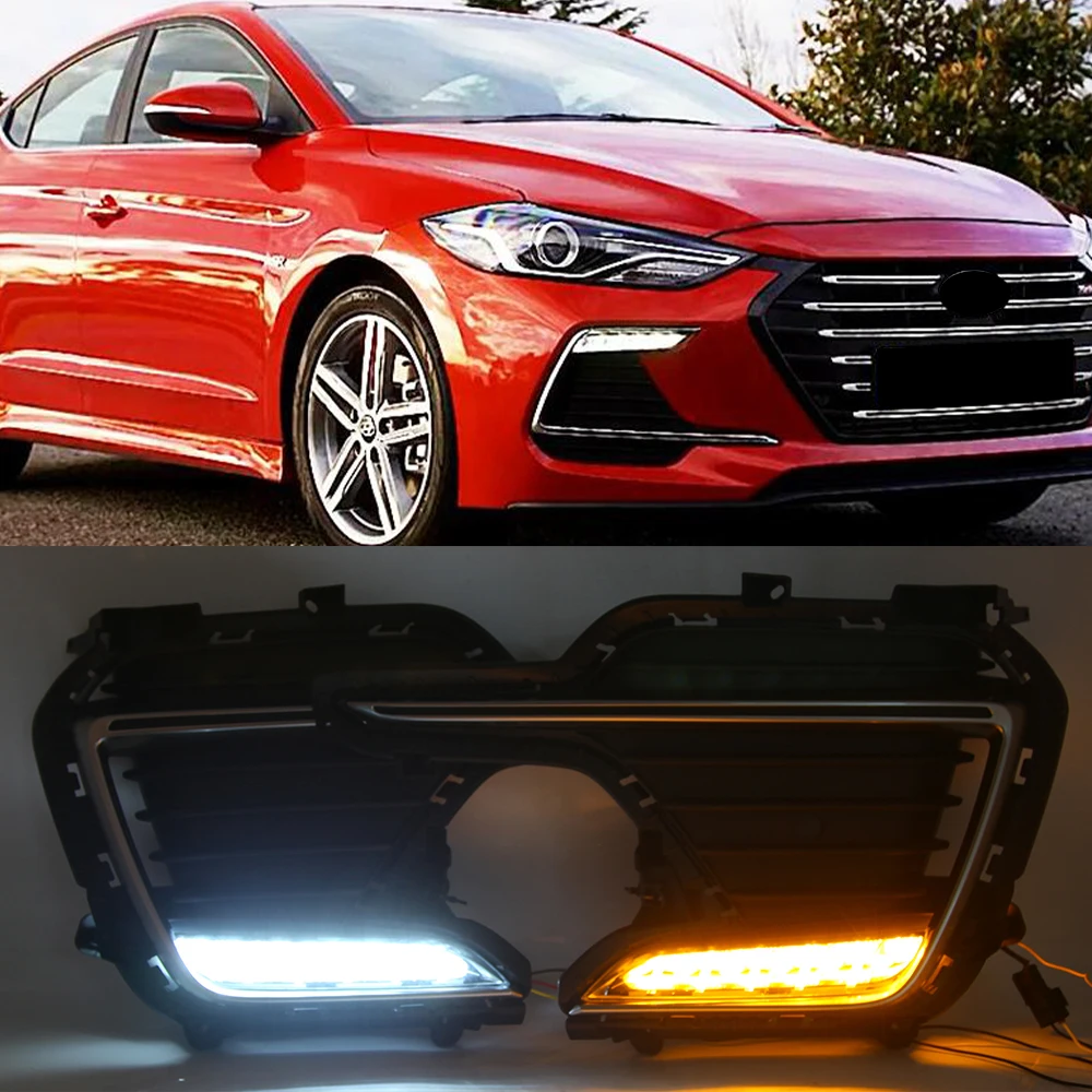 For Hyundai Elantra Sport 1718 LED DRL Fog Lamp Daytime Running Light