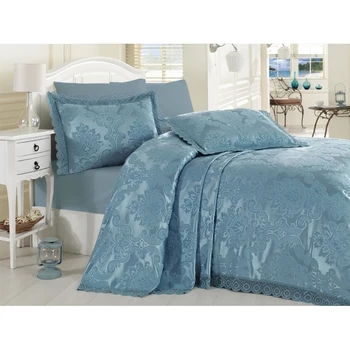 

Ruching Ahsen Double Bed Cover Turquoise