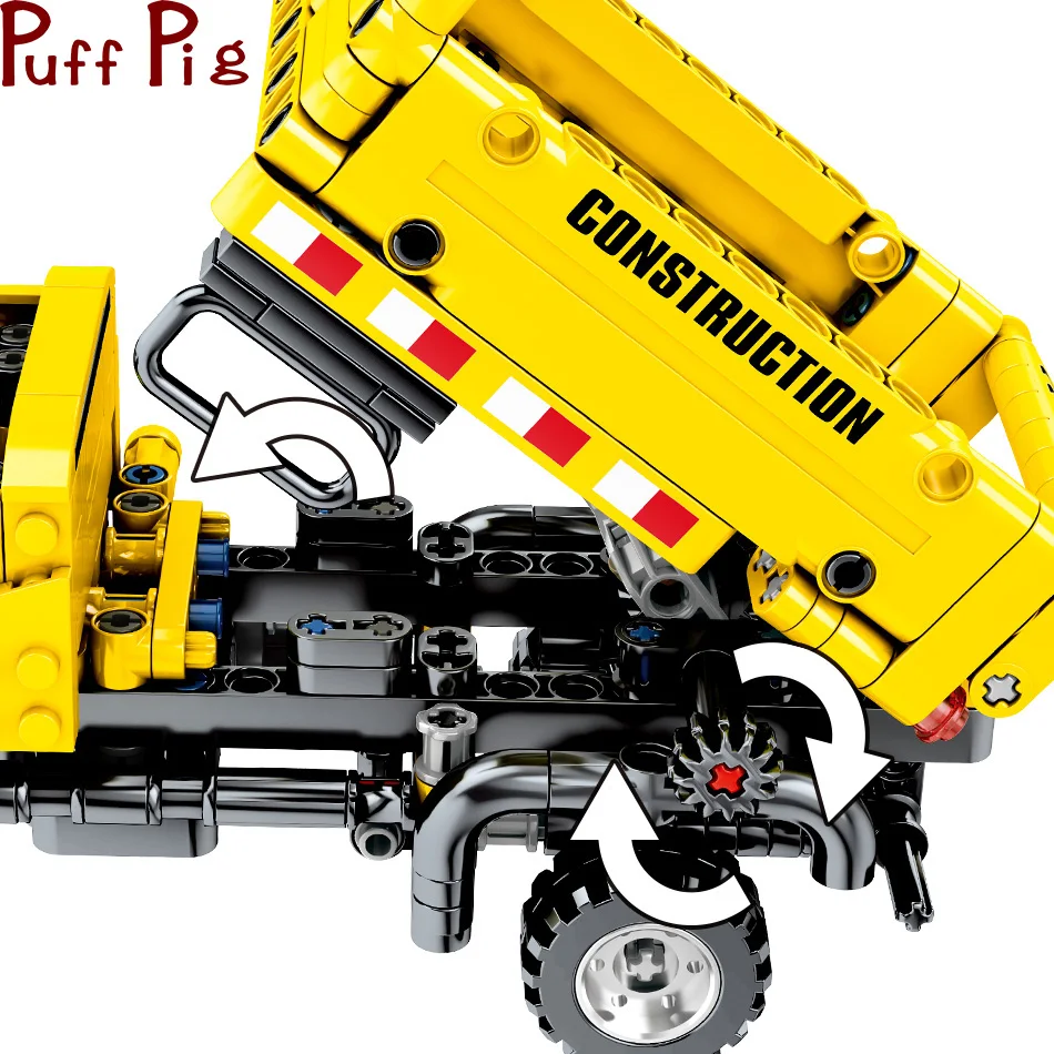 491 шт. Детский конструктор трехколесный самосвал|Блочные конструкторы| |