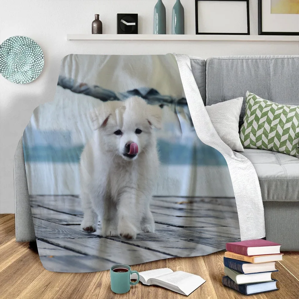 

Funny Dog 3D Printed Plush Fleece Blanket Adult Home Office Washable Casual Kids Sherpa Blanket Drop Shipping 04