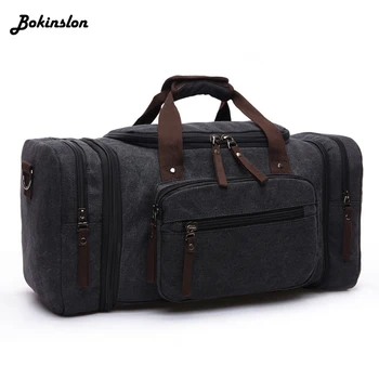 

Bokinslon Fashion Outdoor Travel Bag Female Portable Canvas Messenger Bag Male Casual Shoulder Bag