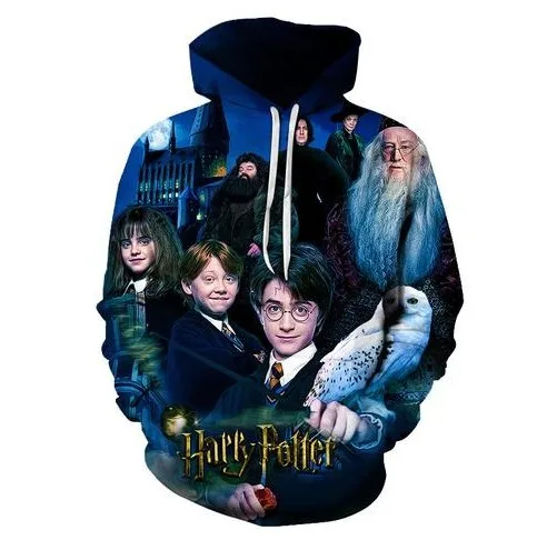 Gryffindor Slytherin Hufflepuff RavenclawCostume мужские и женские 3D толстовки с капюшоном, модные пуловеры, спортивные толстовки для косплея