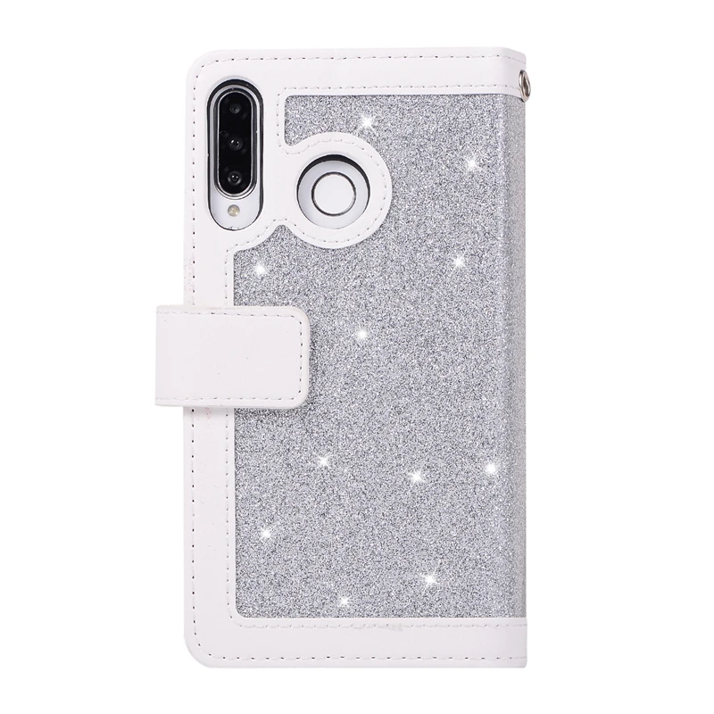Кошелек с блестками чехол для samsung Galaxy A5 A6 A7 A8 J4 J6 J7 Plus Роскошный кожаный флип-чехол для телефона модный держатель для карт