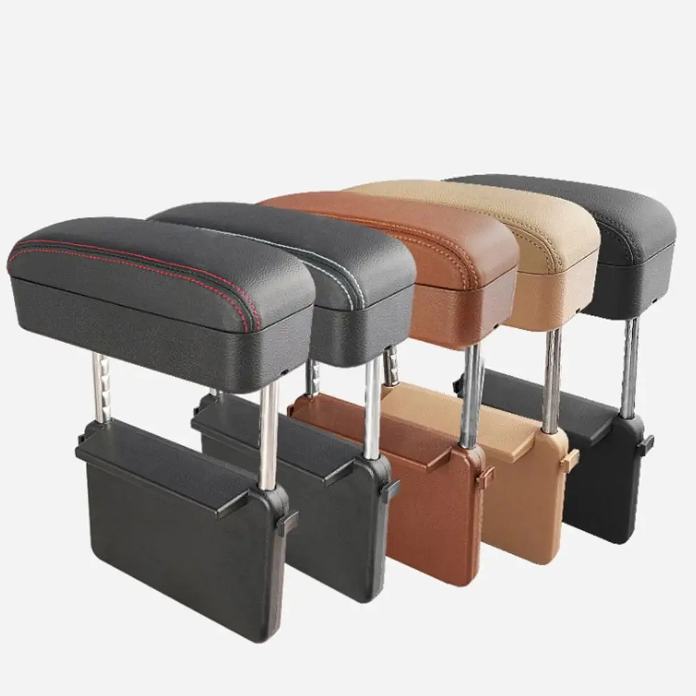 

Universal Car Armrest Box Adjustable Central Armrest Pad Storage Box Car Styling Center Console Support Protective organizer