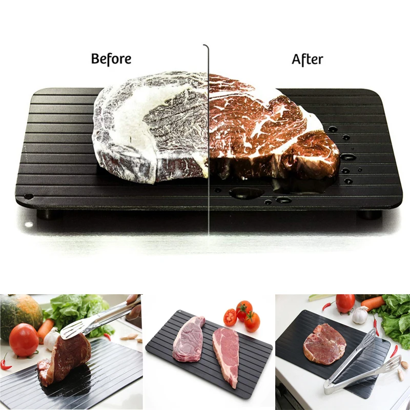Fast Defrosting Tray Thaw Frozen Food Meat Fish Sea Food Fruit Quick