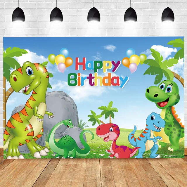 Dinosaur Birthday Backdrop Decoration | Dinosaur Backdrop Birthday Party -  Backgrounds - Aliexpress