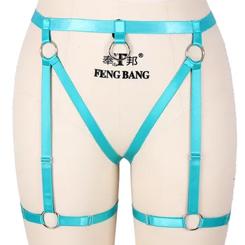 

Sexy Garter Belt Strappy Women Lingerie Hollow Out Ounk Goth Elastic Plus Size Stockings Suspender Dance Wear Body Harness