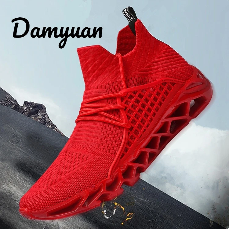 

Damyuan 2019 Fashion New Men Casual Running Breathable Flats Outdoor Sports Casual Breathable Socks Height Increasing Shoes