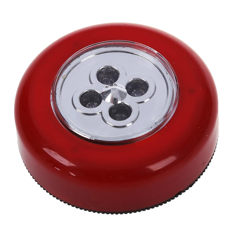 New 4 LEDS lamps touch adhesive sticky spot ceiling light portable wireless