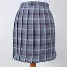 Новая женская юбка в складку выпускник в стиле Харадзюку стильная клетчатая юбка Милая японская школьная форма юбка женская кавайная юбка