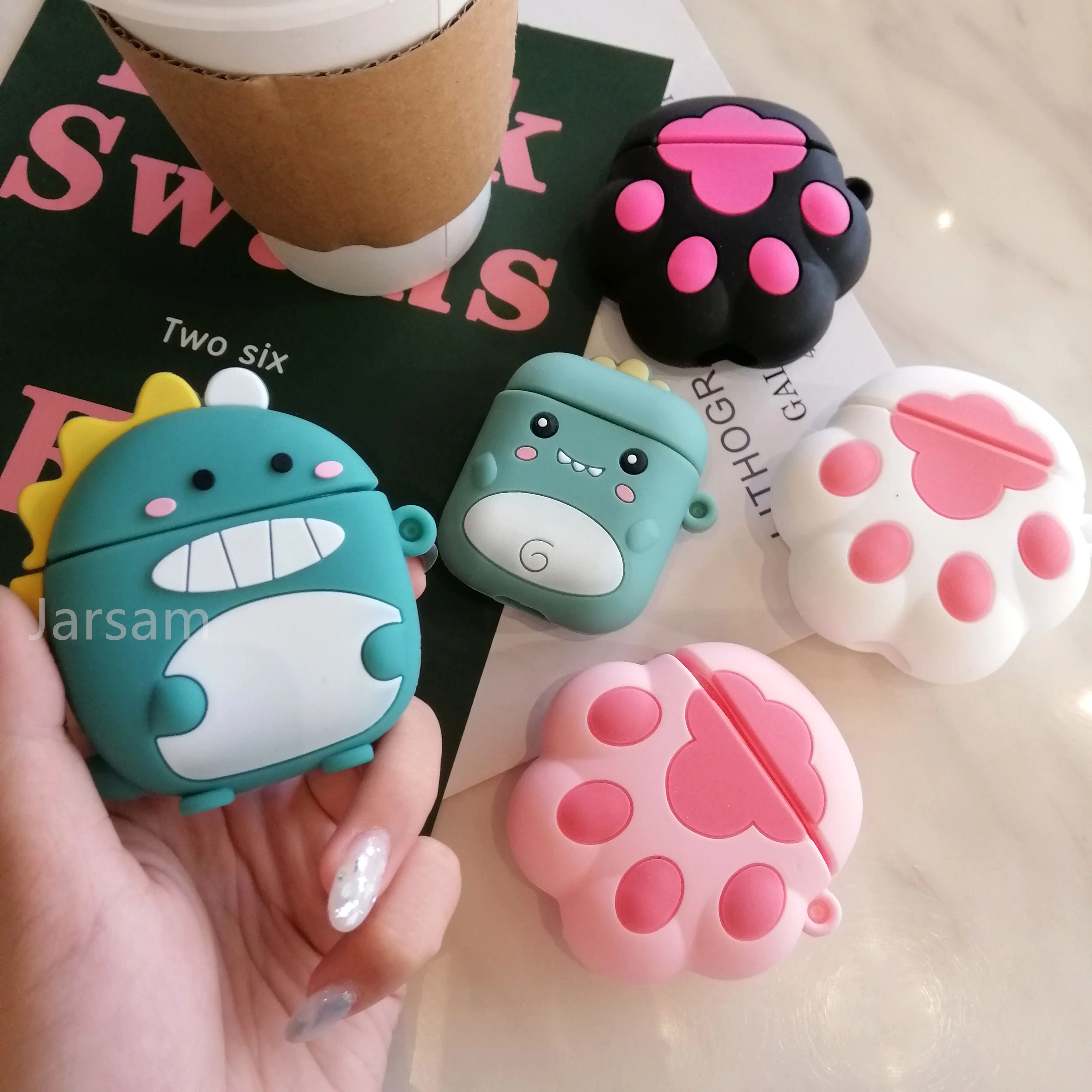 Cartoon For airpods case Silicone Cover For airpods Case Cute Earphone 3D Headphone case Protective Cartoon For airpods case Silicone Cover For airpods Case Cute Earphone 3D Headphone case Protective