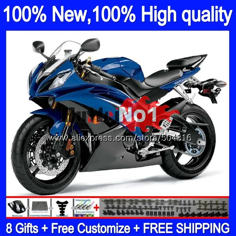 YZF600 для YAMAHA YZF-R6 YZF-600 YZF 600 R 6 цвет: черный, синий 37MC. 124 YZF R6 YZFR6 2008 2009 2010 2011 2012 08 09 10 11 12 обтекатель
