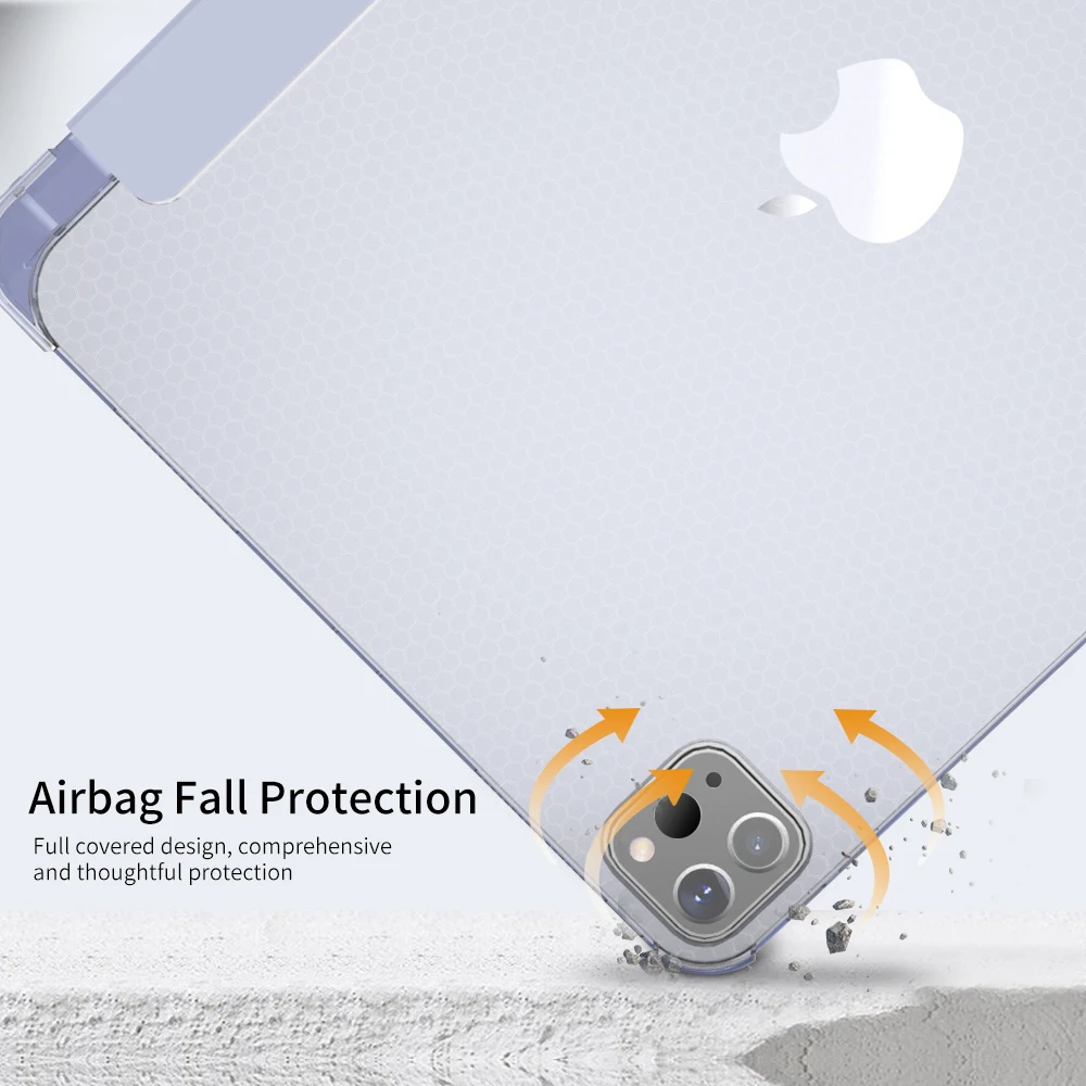 para Ipad Pro 12.9 Case 2023 2023 2023 2023 Capa Protetora Tablet Case Funda para Ipad Pro 12 Case com Suporte de Lápis Caqa - Imagem 4