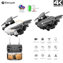 Мини-Дрон 4K с HD камерой 1080P двойная камера s FPV складной 4CH wifi изображение Трансмиссия квадрокоптера с длительным сроком службы батареи