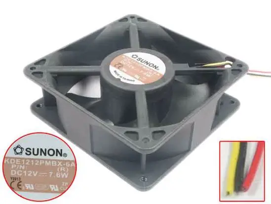 

SUNON KDE1212PMBX-6A (R) DC 12V 7,6 W 120x120x38mm вентилятор охлаждения сервера