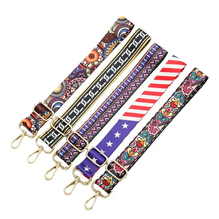 Free Shipping 2pcs Nylon Colored Belt Bags Strap DIY Accessories for Women Adjustable Shoulder Messenger Handbag Straps
